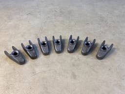 MERCEDES-BENZ Mercedes G class W463 OM628 GENUINE Fuel Injector Holder x8 psc SET — thumbnail 4
