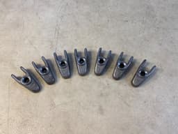MERCEDES-BENZ Mercedes G class W463 OM628 GENUINE Fuel Injector Holder x8 psc SET — thumbnail 3
