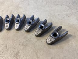 MERCEDES-BENZ Mercedes G class W463 OM628 GENUINE Fuel Injector Holder x8 psc SET — thumbnail 6