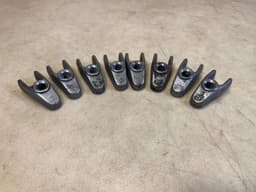 MERCEDES-BENZ Mercedes G class W463 OM628 GENUINE Fuel Injector Holder x8 psc SET — thumbnail 8