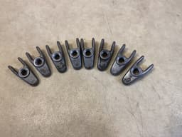 MERCEDES-BENZ Mercedes G class W463 OM628 GENUINE Fuel Injector Holder x8 psc SET — thumbnail 9