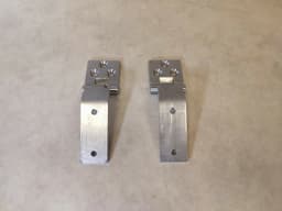 MERCEDES-BENZ STAINLESS STEEL Mercedes G-Class G Wagen W460 W461 W463 SET Hood Hinges 2 pcs — thumbnail 8