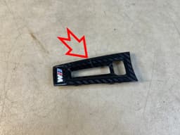 BMW BMW 3 G20 G21 G -series GENUINE Steering Wheel Bottom Carbon Decor Cover Trim — thumbnail 2