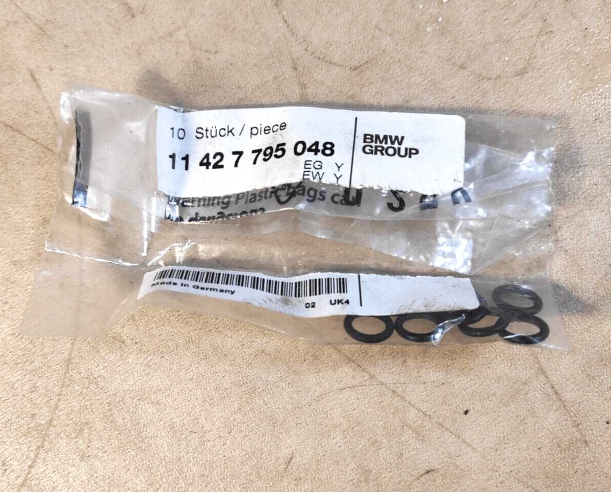BMW 9 PCS GENUINE BMW 1 3 E87 E90 E91 Engine Turbo O-ring 7.1X1.8, 11427795048