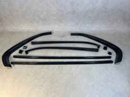 BMW Genuine BMW 7 E23 Moulding drip Exterior trim SET Shadowline SCHWARZ BLACK 6 pcs — thumbnail 1