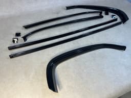 BMW Genuine BMW 7 E23 Moulding drip Exterior trim SET Shadowline SCHWARZ BLACK 6 pcs — thumbnail 9