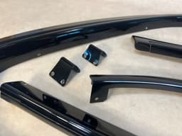 BMW Genuine BMW 7 E23 Moulding drip Exterior trim SET Shadowline SCHWARZ BLACK 6 pcs — thumbnail 5