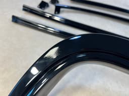 BMW Genuine BMW 7 E23 Moulding drip Exterior trim SET Shadowline SCHWARZ BLACK 6 pcs — thumbnail 8