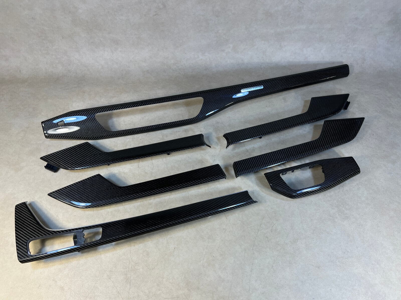 NEW GENUINE Audi A4 S4 8W B9 A5 S5 F5 Decor Strip Decor Molding Bezel Carbon SET