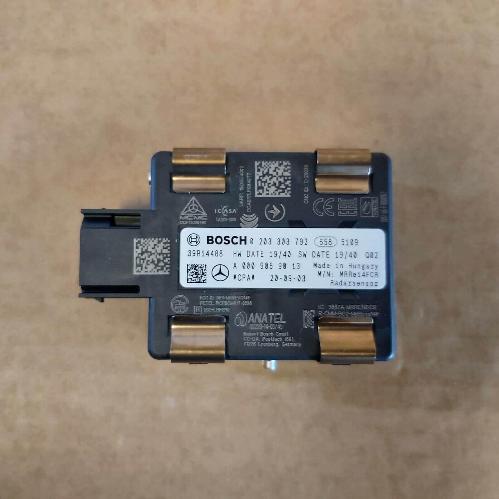 MERCEDES-BENZ NEW GENUINE Mercedes Benz GLC C205 W253 W205 Radar Sensor FCW-Stop A0009059013