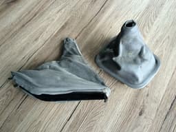 BMW BMW 5 E34 OEM Leather Gray Cover Gearshift & Cover Parking Brake — thumbnail 10