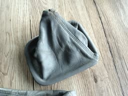 BMW BMW 5 E34 OEM Leather Gray Cover Gearshift & Cover Parking Brake — thumbnail 9