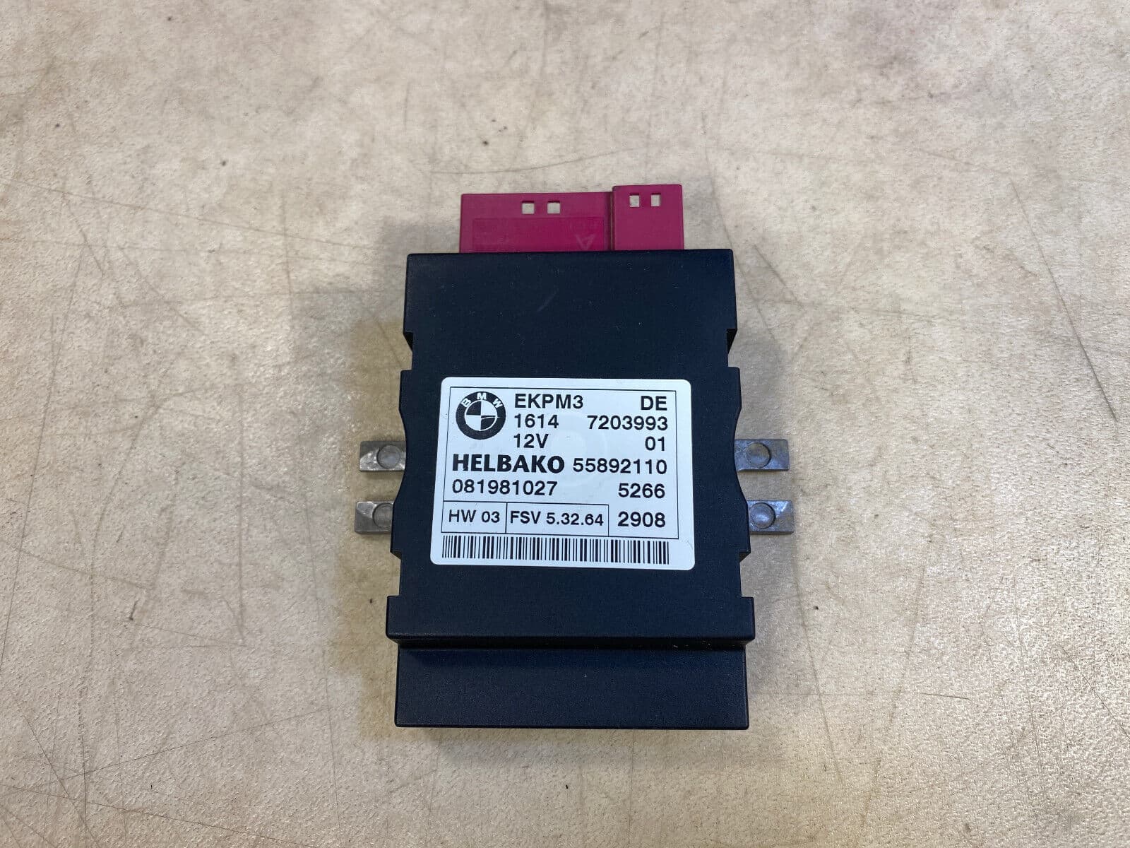 BMW GENUINE BMW 1 3 5 X5 E60 E61 E81 E70 Control Unit For Fuel Pump 16147203993