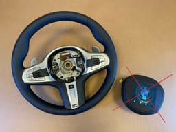 BMW BMW 7 G11 G12 GENUINE USA M Steering Wheel Shift Paddles HEATING ASSIST+ VIBRO — thumbnail 1
