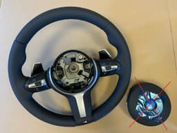 BMW BMW F15 F16 F20 F21 F22 F25 F26 F30 F31 F32 F33 M Steering Wheel Paddles HEATING — thumbnail 1