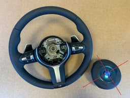 BMW BMW F22 F30 F31 F32 F34 F36 USA OEM M Steering Wheel Paddles HEATING ACC — thumbnail 1
