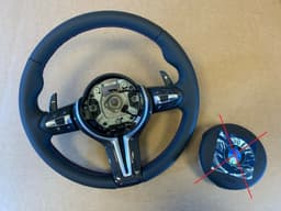 BMW BMW F15 F16 F25 F26 F39 F45 F48 USA M Steering Wheel CARBON VIBRO ACC M PADDLES — thumbnail 1