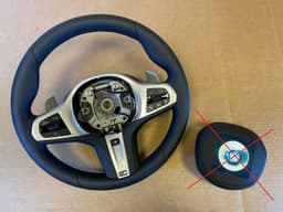BMW BMW 5 6 X3 X4 G30 G31 G38 G32 G01 G02 LCI EU OEM M Steering Wheel Paddle HEATING — thumbnail 1