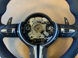 BMW BMW F15 F16 F25 F26 F39 F45 F48 OEM USA M Steering Wheel CARBON VIBRO M PADDLES — thumbnail 7