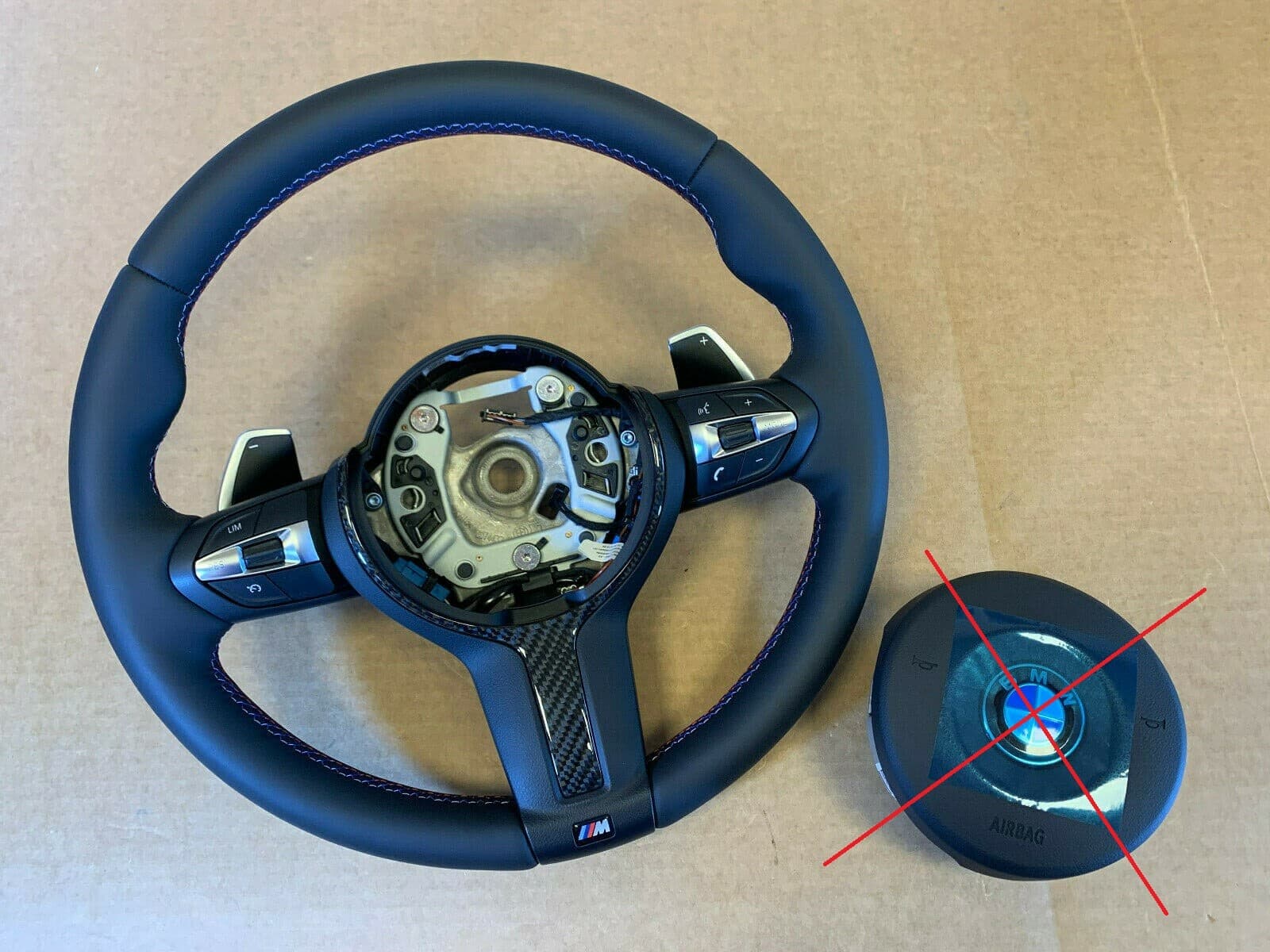 BMW BMW F15 F16 F25 F26 F39 F45 F48 USA OEM M Steering Wheel PADDLES HEATING CARBON