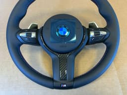 BMW BMW F15 F16 F25 F26 F39 F45 F48 USA OEM M Steering Wheel PADDLES HEATING CARBON — thumbnail 4
