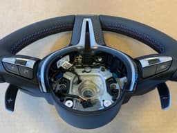 BMW BMW F15 F16 F25 F26 F39 F45 F48 OEM USA M Steering Wheel CARBON VIBRO M PADDLES — thumbnail 8