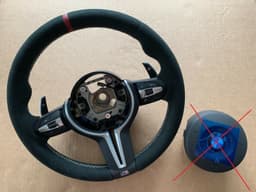 BMW BMW F15 F16 F20 F22 F25 F26 F30 F31 F32 F33 M Perform Steering Wheel ALCANTARA — thumbnail 1