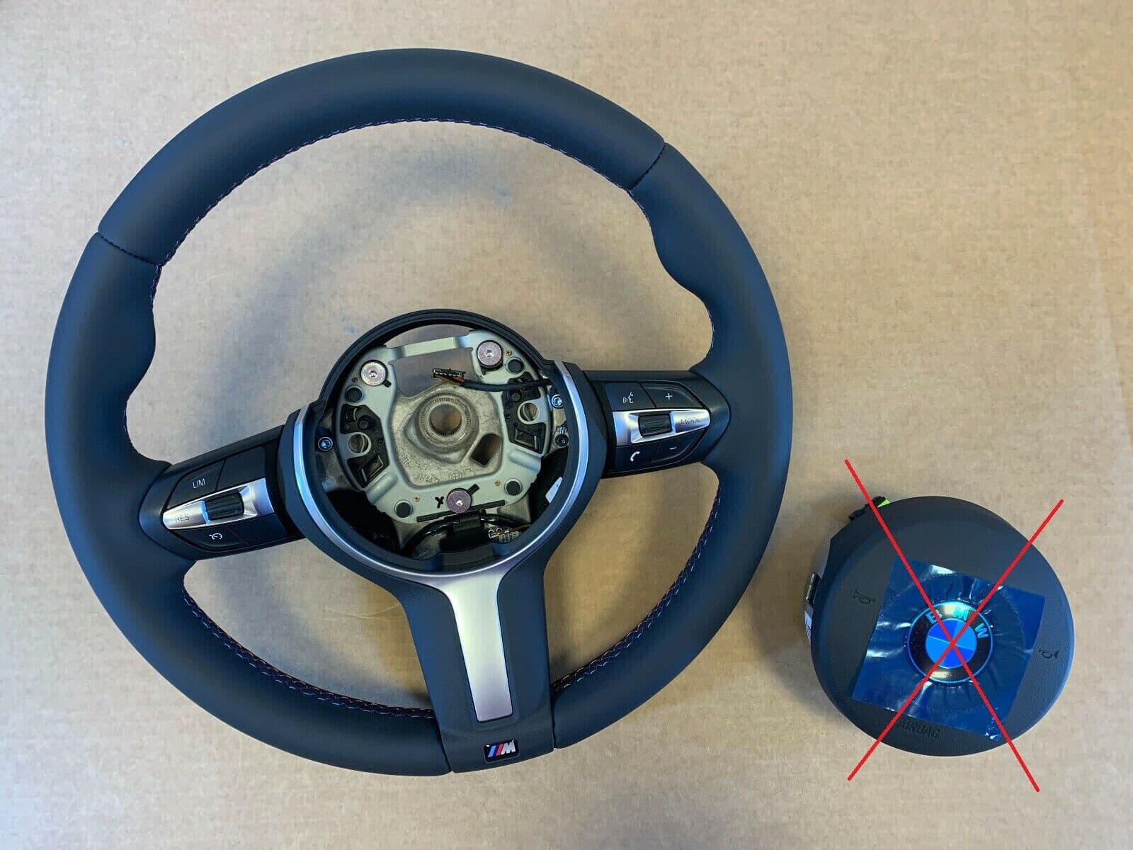 BMW BMW F15 F16 F20 F21 F22 F25 F26 F30 F31 F32 F33 F34 M Steering Wheel M STITCHES