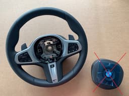 BMW BMW 8 X5 X6 X7 G14 G15 G16 G05 G06 G07 EU M Steering Wheel Paddles HEATING VIBRO — thumbnail 1