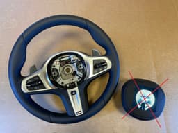 BMW BMW 5 6 X3 X4 G30 G31 G38 G32 G01 G02 LCI M Steering Wheel Paddles HEATED ACC — thumbnail 1