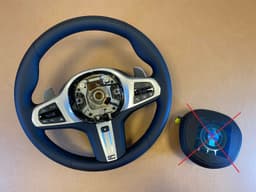 BMW BMW 5 6 X3 X4 G30 G31 G32 G01 G02 LCI USA M Steering Wheel HEATED ASSIST VIBRO — thumbnail 1