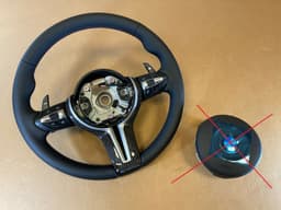 BMW BMW M5 M6 F10 F06 F12 F13 OEM USA M Performance Steering Wheel Paddles Vibro — thumbnail 1