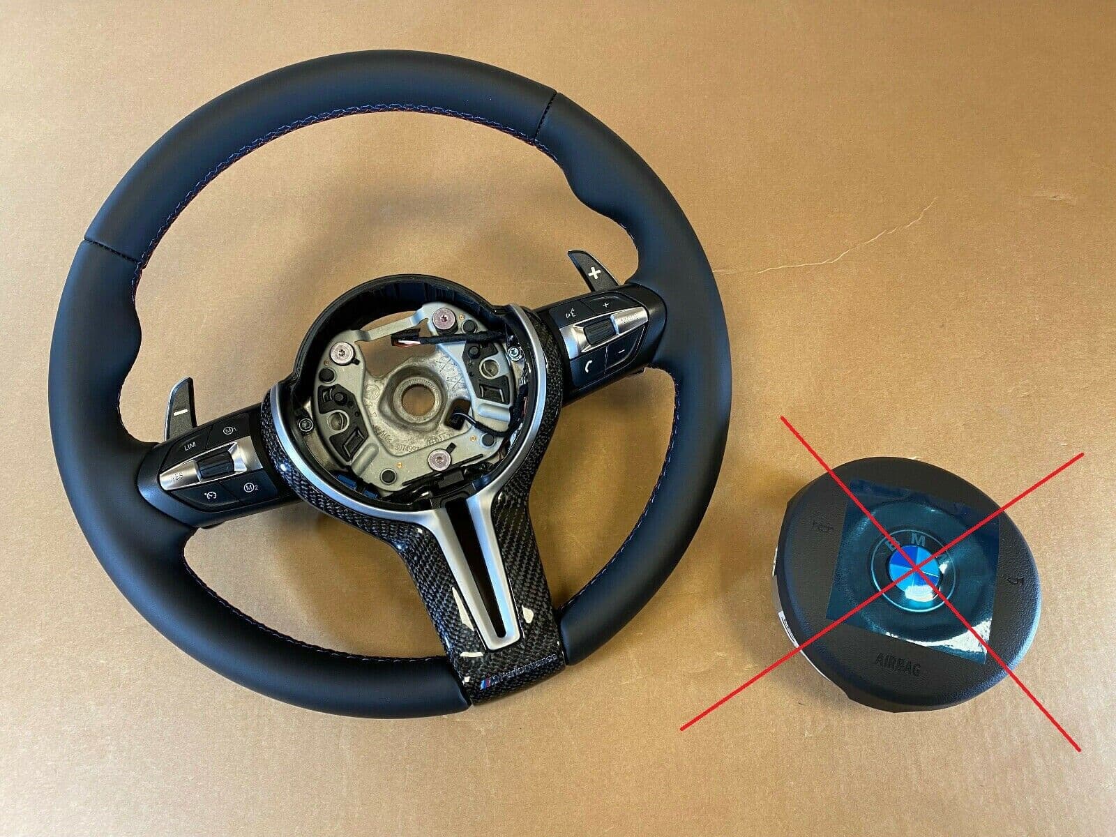 BMW BMW M5 M6 F10 F06 F12 F13 OEM USA M Performance Steering Wheel Paddles Vibro