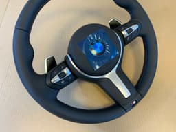 BMW BMW X5 X6 X3 X4 F15 F16 F25 F26 OEM M Steering Wheel Paddle VIBRO ACC M STITCHES — thumbnail 9