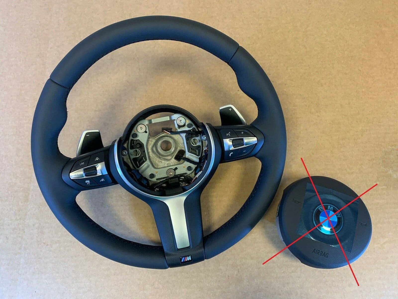 BMW BMW F22 F30 F31 F32 F34 F36 USA OEM M Steering Wheel Paddles HEATING VIBRO ACC