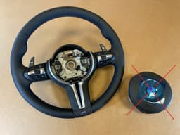BMW BMW M5 M6 F10 F06 F12 F13 GENUINE USA M Sport Steering Wheel Paddles Heating — thumbnail 1