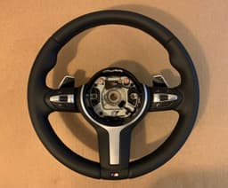 BMW BMW X5 X6 X3 X4 F15 F16 F25 F26 GENUINE M Steering Wheel SHIFT PADDLES HEATING — thumbnail 1