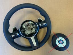 BMW BMW F20 F21 F22 F23 F30 F31 F32 F33 F34 F36 M Steering Wheel Paddles M STITCHES — thumbnail 1