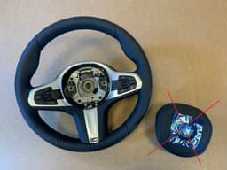 BMW BMW 5 G30 G31 G38 6 G32 X3 G01 G08 X4 G02 GENUINE M Sport Steering Wheel — thumbnail 1