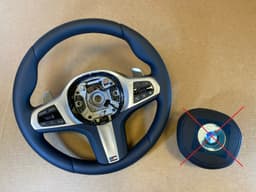 BMW BMW 8 X5 X6 X7 G14 G15 G16 G05 G06 G07 OEM EU M Steering Wheel Paddles VIBRO — thumbnail 1