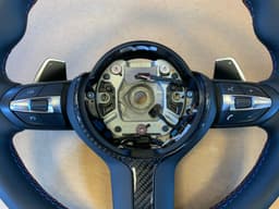 BMW BMW X5 X6 X3 X4 F15 F16 F25 F26 M Steering Wheel Paddles VIBRO M STITCHES CARBON — thumbnail 6