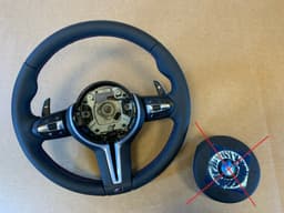 BMW BMW F15 F16 F25 F26 F39 F45 F48 GENUINE USA M Steering Wheel ACC M PADDLES — thumbnail 1