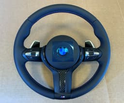 BMW BMW F15 F16 F25 F26 F30 F32 F34 F39 F48 M Steering Wheel PADDLES HEATED CARBON — thumbnail 2