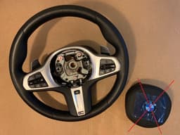 BMW BMW 8 X5 X6 X7 G14 G15 G05 G06 G07 M Steering Wheel Paddles HEATING VIBRO ASSIST — thumbnail 1