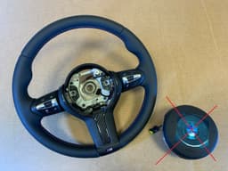 BMW BMW F15 F16 F25 F26 F30 F32 F33 F34 F39 F48 M Steering Wheel HEATED ACC CARBON — thumbnail 1