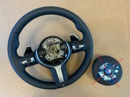 BMW BMW F15 F16 F20 F21 F22 F25 F26 F30 F31 F32 F33 F34 OEM M Steering Wheel Paddles — thumbnail 1