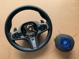 BMW BMW 5 6 X3 X4 G30 G31 G32 G01 G02 G08 M Steering Wheel Paddles HEATING VIBRO ACC — thumbnail 1
