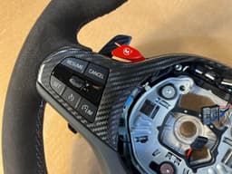BMW BMW M2 G87 M3 G80 G20 G21 M4 G82 M Alcantara Steering Wheel Carbon VIBRO — thumbnail 3