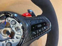BMW BMW M2 G87 M3 G80 G20 G21 M4 G82 M Alcantara Steering Wheel Carbon VIBRO — thumbnail 4