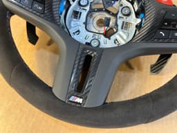 BMW BMW M2 G87 M3 G80 G20 G21 M4 G82 M Alcantara Steering Wheel Carbon VIBRO — thumbnail 5